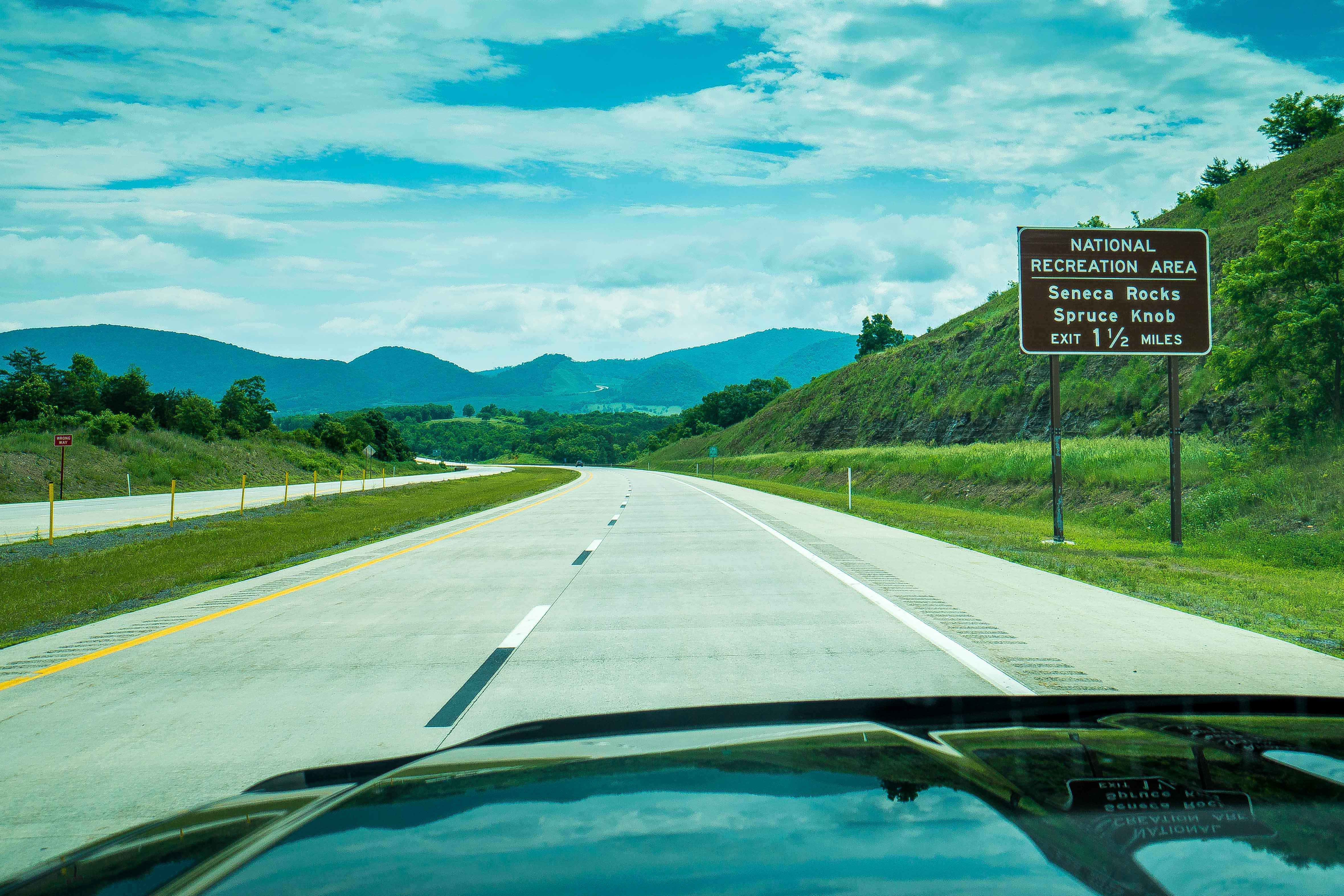 Driving Rt. 48 to Seneca Rocks and Spruce Knob West Virginia
