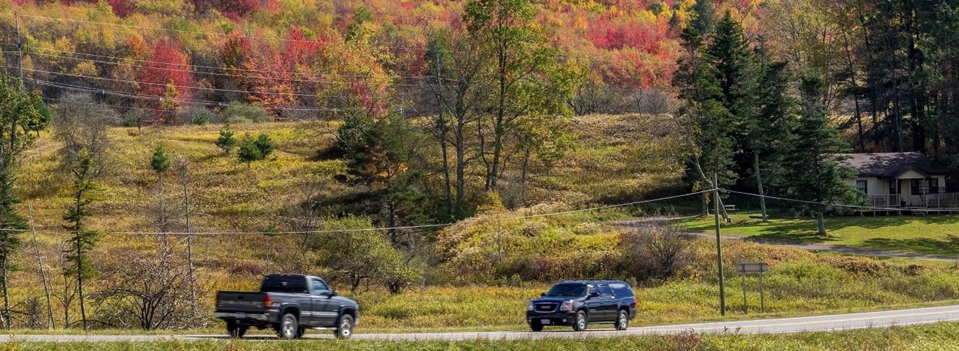 fall driving canaan valley
